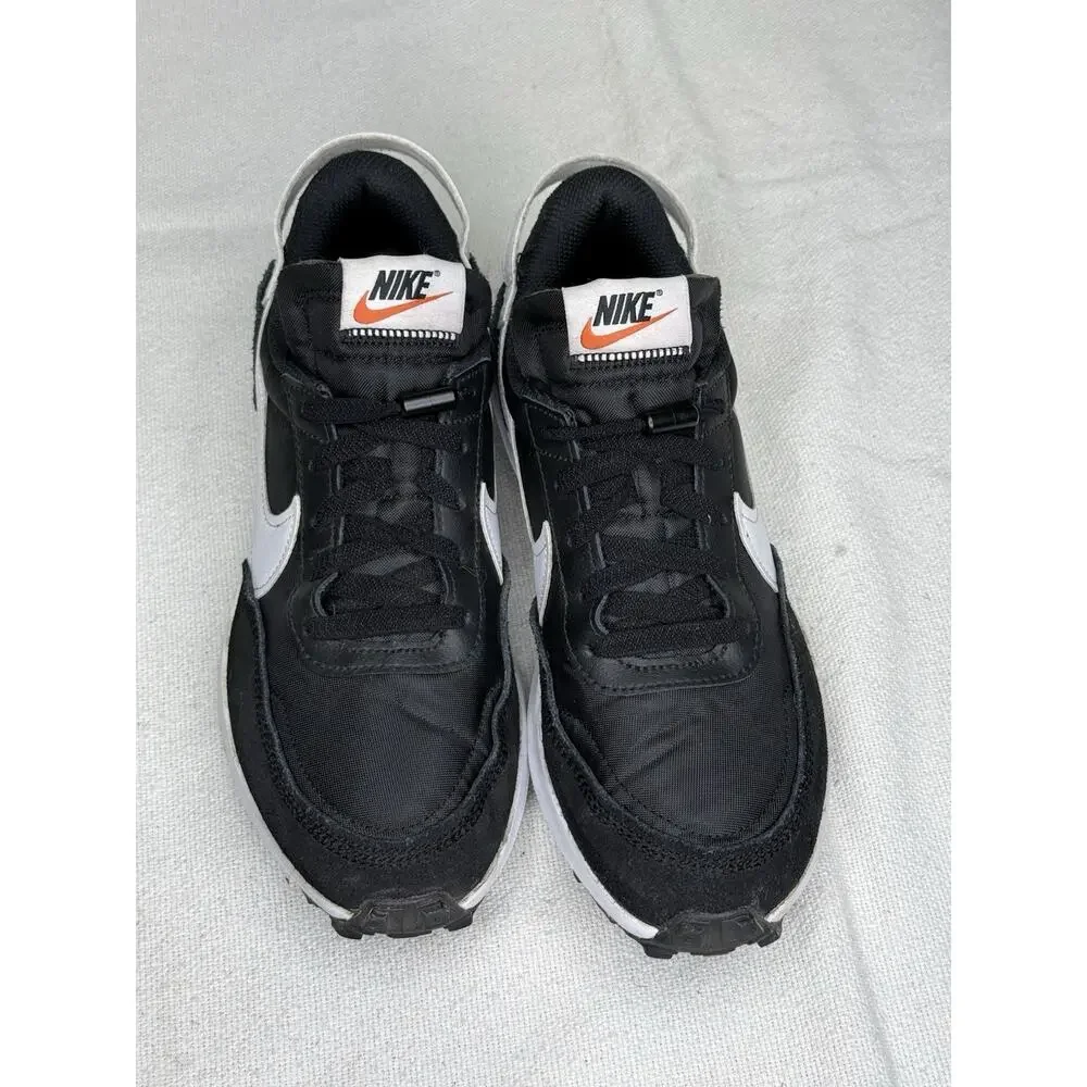 Nike Waffle Debut Black White Men's Size 7.5 Suede Running Sneakers